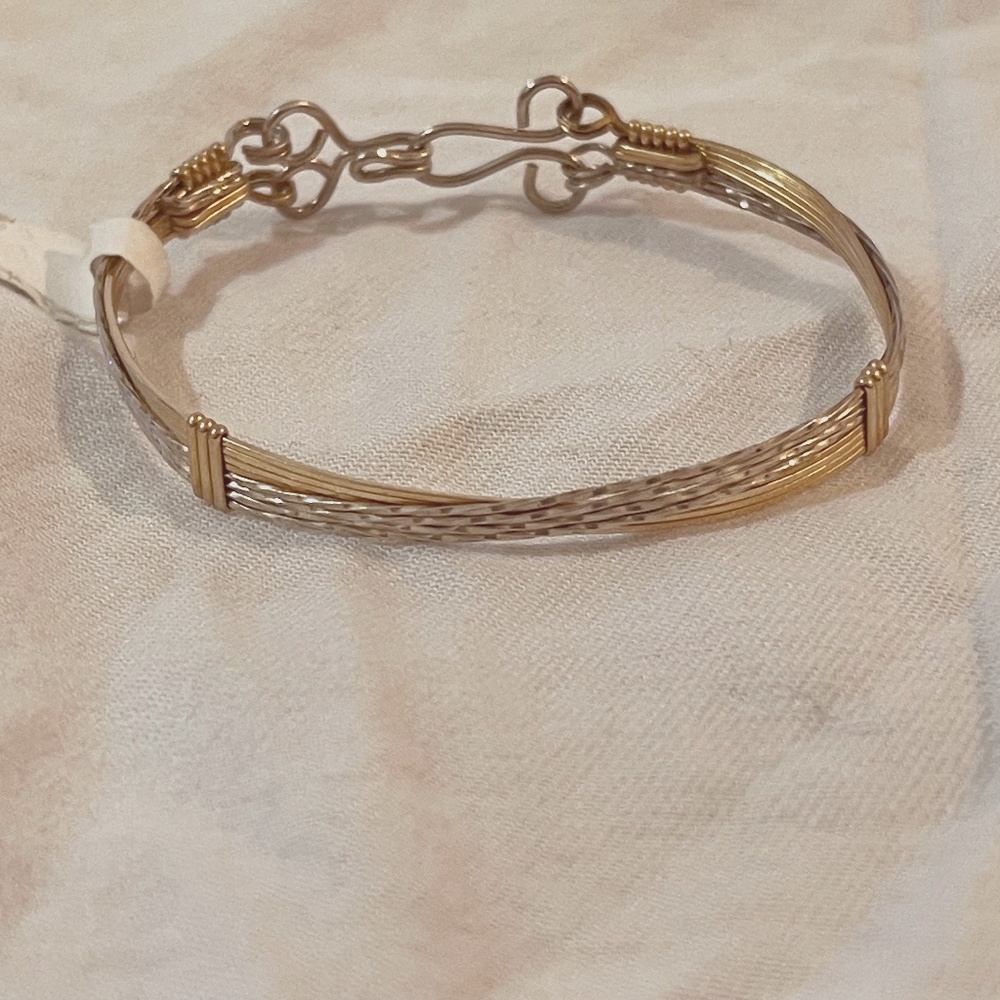 Sterling (.925) and 14 KARAT Gold Filled X Bracelet